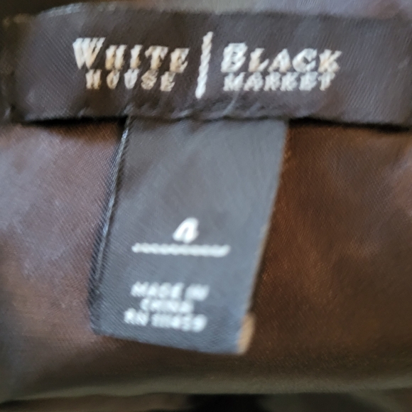 White House Black Market Dress Black sz 4 - Picture 3 of 4